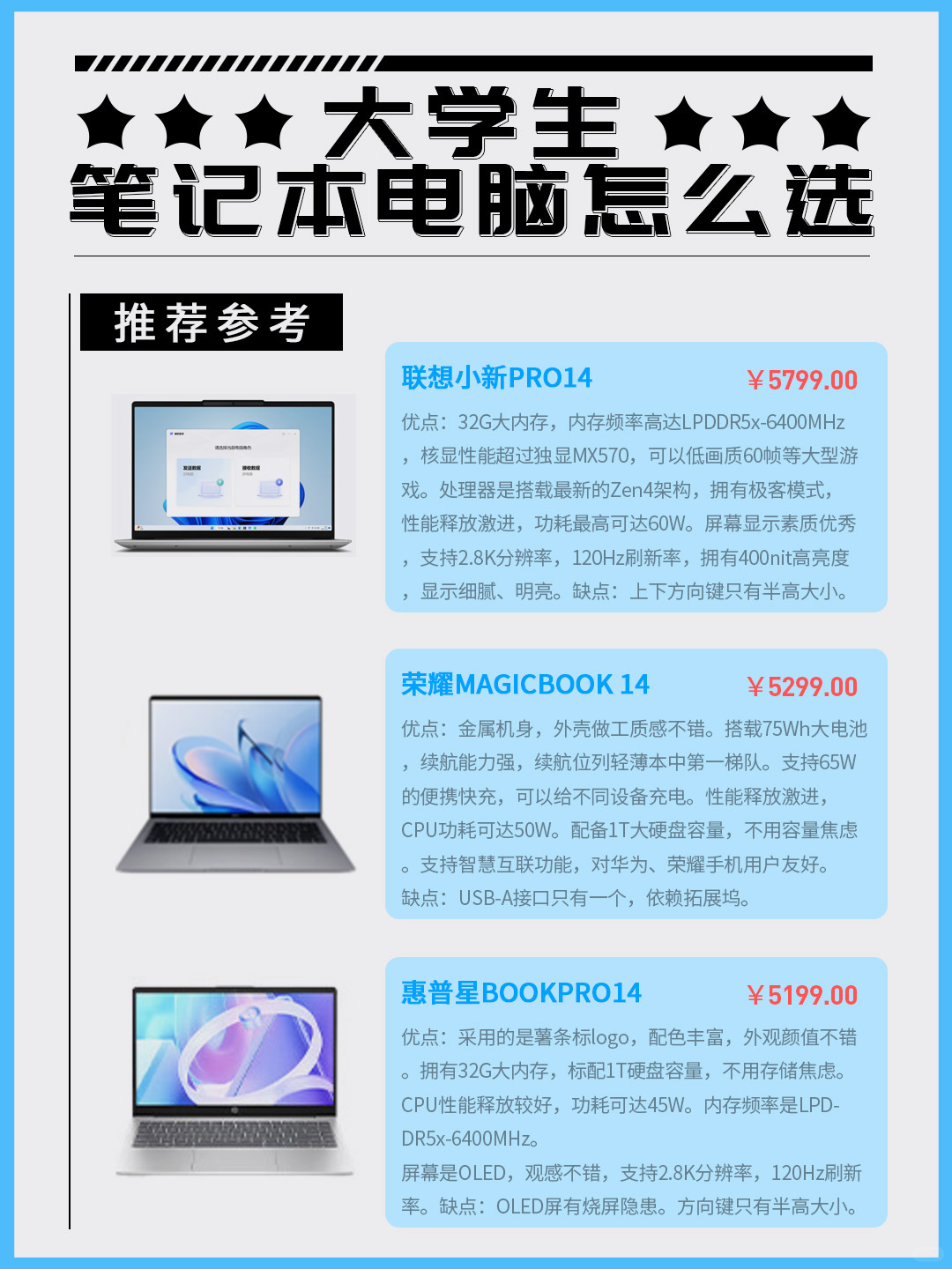 大学生笔记本选择指南，什么样的笔记本更适合你？