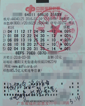 双色球广东中奖情况近期分析