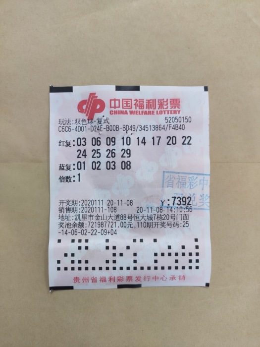 双色球单式2020095期开奖结果，幸运与期待的重逢